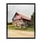 Stupell Industries Rural Americana Home Countryside Farm Flag Painting Floater Framed Art